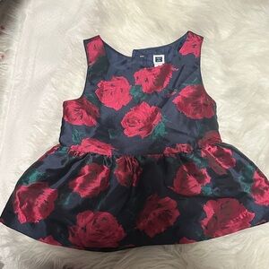 Janie and Jack Red Floral Kids Dress